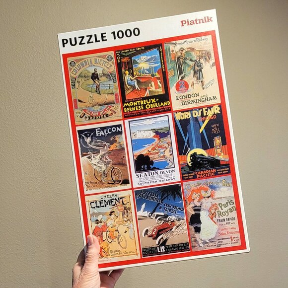 VINTAGE POSTERS TRANSPORT by Piatnik JIGSAW PUZZLE 1000 pieces - Picture 1 of 8